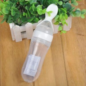 Löffel Silikon Baby Dispensing Löffel Squeeze Feeder Spender für Kinder Kleinkinder Älteste Selbsternährung Flasche einfach sauber