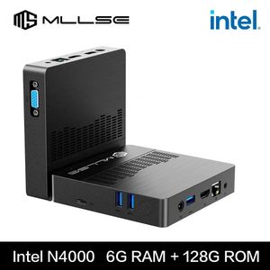 Mllse Mini PC M2 Air Intel Gemini Lake N4000 Windows 11 6 GB RAM 128 GB ROM ROM Dual Band WiFi Bluetooth USB Mini Computador 240509