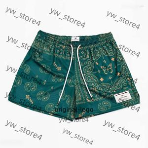 Męskie spodenki 2023 Ryoko Rain Mesh Trend Mens Paisley Print Gym Basketball Men Trening Bieganie krótkie spodnie 7228