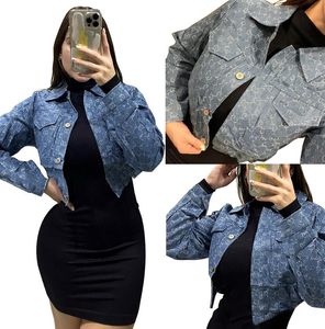 Spring Autumn New Designers Women's Denim Jackets Luxury brands Casual Denim Jackets Short Coats