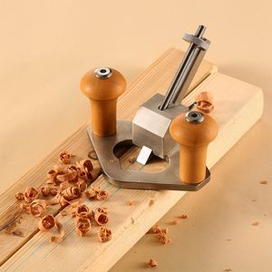 Plano de roteador de 1 peça Profissional Woodworking Tool Tool Canting Slottinge Aço Carpenter Hand Wood Planer Ferramentas
