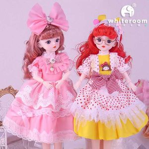 Puppen 1/6 BJD Doll Starry Blue Eyes 30 cm 23 Movable Unpolls Fashion Kleid DIY Toy Dolls mit Schuhen für Kinder Geburtstagsgeschenke S2452203