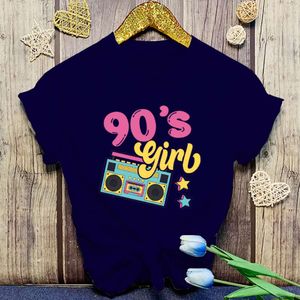 New Funny Printed T-Shirts Fashion Women Short Sleeve Cool Summer Casual Tops 90'S Girls Female Shirt Tees L2405