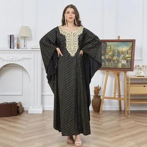 Ubranie etniczne sukienka w stylu dla kobiet Temperament Arab Arab Abaya luźne proste długie rękawy panie na Bliski Wschód Daily szat