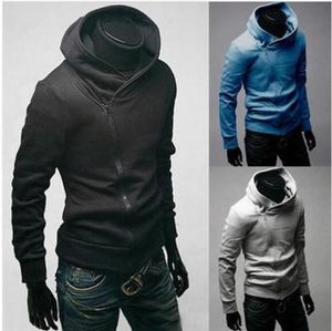 2016 Casual Hoodies Men Roman Sweatshirt Oblique Zipper Cotton Slim Sportswear Tracksuit Patchwork Mens Hoodiessweatshirts A157129489