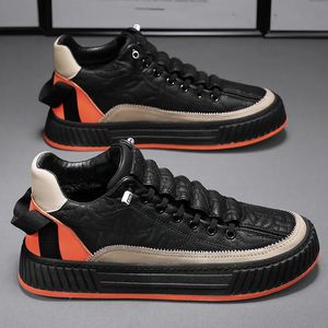 2024 Spring Sports Men's Shoes Low Top Canvas Shoes Men's Breathable Casual Board Shoes Trendy Soft Sole Shoes