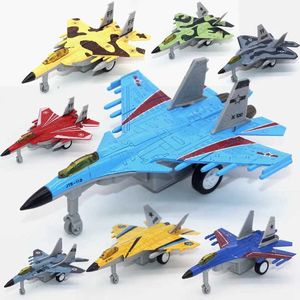 航空機Modle Alloy Fighter Model Model Airplane Model Toy Sound and Light Pull Back Wards S5452138