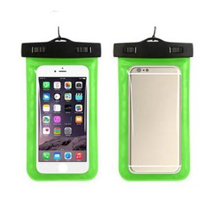 Universal Float Waterproof Portable Underwater Cell Phone Påse Dry Bag Case Touch Screen Swimming Påsar Torra fodral 10 Färger