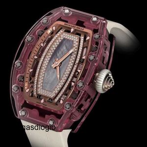 Orologio svizzero di Richamills Womens Watchs Milles RM Owatch Womens Series RM0702 Diamond Pink Sapphire Crystal Case RR RR