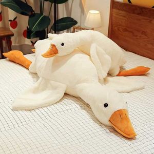 Dockor 50 cm Big White Goose Pillow Plush Toy Filling Doll Löstagbar och tvättbar Soft Sleep Doll Soffa Cushion Birthday Present S2452202 S2452203