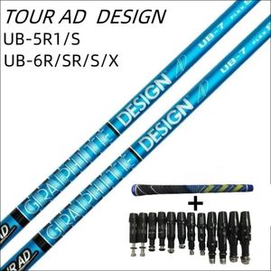 Eixo de golfe AD UB 56 Drivers Wood Sr R S Flex Graphite Montagem livre Manga e Grip 240513