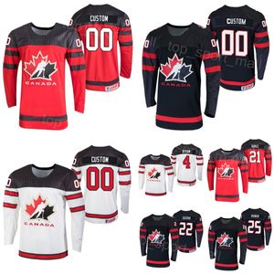 Maglie di hockey Canada 2024 IIHF Campionato mondiale 8 Michael Bunting 13 Brandon Tanev 22 Dylan Cozens 38 Brandon Hagel 80 Pierre-Luc Dubois 88 Andrew Mangiapane