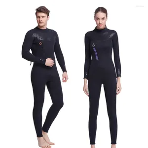 Kvinnors badkläder Divail 3mm Neoprene Wetsuit män dykning för kvinnor surfar baddräkt våt simning långärmad surf full