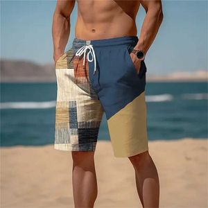 Męskie spodenki 2024 Letnie luźne szorty męskie flag graficzne spodnie plażowe Extra duże wakacyjne spodnie plażowe Szybkie suszenie Sports Sports J240522