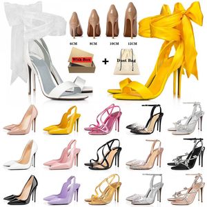 Top Luxurys 2024 With Box Designer Red Bottoms Women Dress Shoes High Heels Stiletto Hot Chick So Kate Brand Office Slingback Heel Rubber Loafers Pumps 35-43