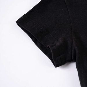 サマープリントパターントラックスーツボーイカジュアルブラックショーツTシャツ2ピースキッズ服セット100％コットン