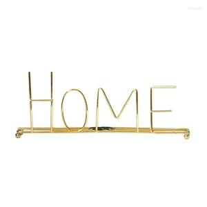 Decorative Figurines Modern Home Sign Metal Freestanding Letters Word Signs For Decoration Personalised Desktop Table Ornaments Po Props