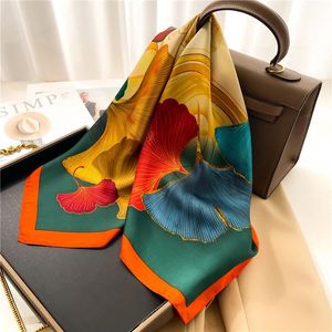 Med Box Women Classic Designer Scarves Spring and Summer High Quality Soft Scarf Women Travel Beach Silk Shawl 70cm