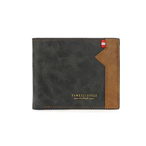 Nya herrplånbok Herrarna Korta multikort Fashionabla Casual Wallet Men's Youth Thin Open Horisontell mjuk läderplånbok