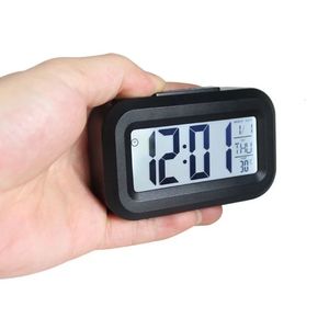 Mini Music Digital Alarm Clock Backlight Snooze Mute Calendar Desktop Alaways On Table Clocks Temperature Electronic 240514