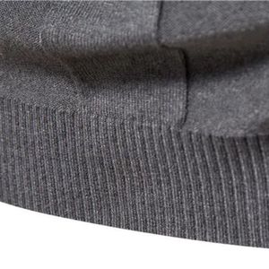 Autumn And Winter Large Sweaters Solid Color Pullover New Mens Turtleneck Casual Knitted Warm Shirt High Quality Men Clothing