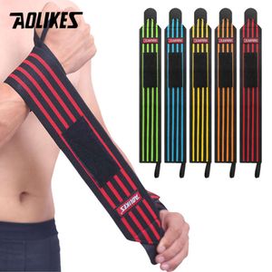 Aolikes 1pcs Handgelenkstütze Wraps für das Gewicht Heben von Fitnessgymnasten Sport Armbands L2405
