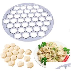 Baking Moulds 37 Holes Aluminum Dumpling Mold Ravioli Maker Russian Pelmeni Hine Cutter Kitchen Cooking Tools 220601 Drop Delivery Hom Dh2H1