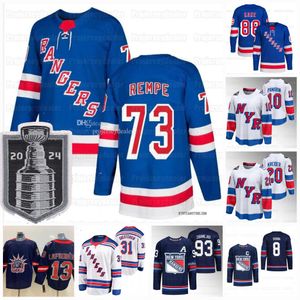 Matt Rempe 2024 Stanley Cup Finals Rangers koszulki Chris Kreider Jacob Trouba Jonathan Quick Vladimir Tarasenko Mika ZibaneJad Fox Igor Shesterkin Panarinr