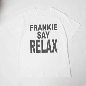 Herr t-shirts frankie säger avkopplande och rolig t-shirt 90 t-shirt design 2024 Summer Mens Cotton T-shirt Camisas Hombre Design Q240521
