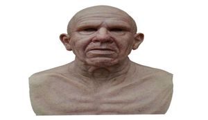 Party Masks Halloween Funny Old Man Mask twarz peruka horror realistyczna lateks maskarady masque2934783