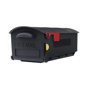 Patriot Large Plastic Post Mount Mailbox Black GMB515BAMLarge capacity to accommodate a larger number of letters 240518