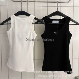 2024 Spring/Summer New Flat Elastic /thread Tank Top Slim Fit Metal Slim Strap For Women