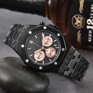 A P Famous Mens all dials working classic designer WristWatches Luxury Fashion Crystal Diamond Men Watches Large dial man quartz clock stop watch