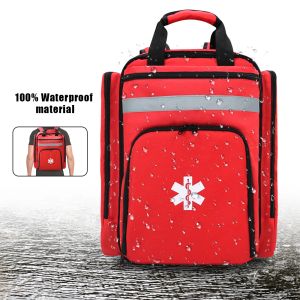 First Aid Kit Empty Emergency Backpack First Responder Trauma Bag Medical Supplies Case for Disaster Relief Field Trips Camping