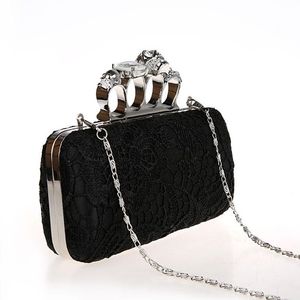 New-Ladies Evening Bag for Party Day Clutches Knuckle Boxed Crystal Clutch Cvening Bag for Weddings HQB1716 263G