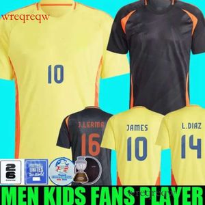 24/25 Columbia James Futbol Formaları Çocuk Kiti 2025 Futbol Gömlek Ev Uzakta Set Camisetas 2024 D.Valoyes Arango C. Chucho Cuadrado
