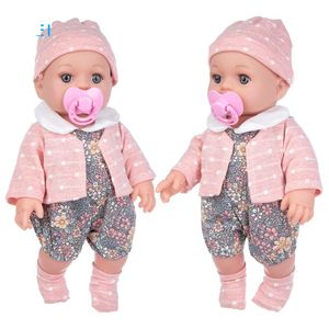 Baby simulado de 12 polegadas renascido de silicone bonecas brinquedo com roupas kawaii adequado para crianças com mais de 3 anos de idade com frete grátis aniversário de halloween presente