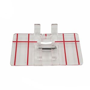 Plast Clear Foot Presser Border Guide Foot Parallell Stitch Line Marker Sewing Machine Accessories for Brother/Singer/Janome