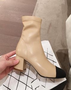 2019 Winter Nowe luksusowe kobiety039s buty skórzane botki moda importowana ultra miękka skórzana podeszwa owczacza l1847565