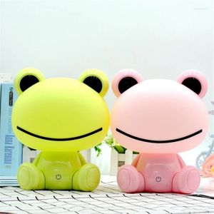 Night Lights Modern Cute Animal For Baby Children's Room Pink Green Frog Lamp Christmas Gift Bedroom Beside Deco USB Light Jhkbl