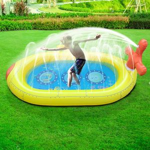 Бассейн 2024 Большой надувной спринклер для детей Splash Water Play Padling Summer Toys Outdoor Backyard