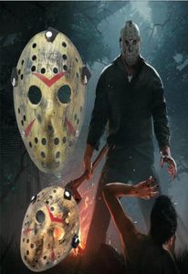 Maski pełne twarzy Jason Cosplay Skull vs Friday Horror Hockey Halloween Costume Scary Mask Festival Party Masks1243925