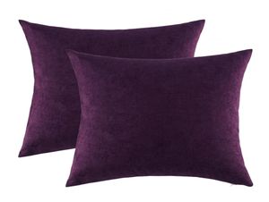 Gigizaza fioletowe poduszki Covers 45x45 50x50 dla sofy łóżko wystrój domu rzucaj okładki etui na kanapę luksusowe poduszki 4394470