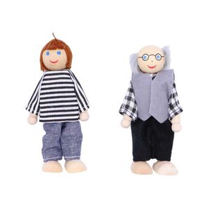 Dolls Wooden family 7 cartoon characters children pretend to play with wooden dolls in the family S2452201 S2452201 S2452201