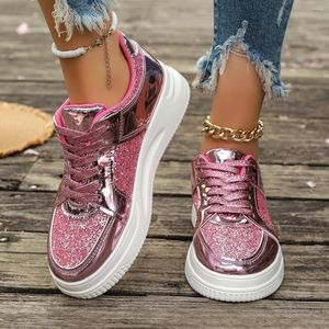 Casual Shoes Wedges Sneakers Comfortable Sequins Badminton Fashion Women's Vulcanize Running Fitness Walking