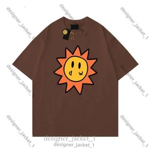 T Shirt Men Drawdrew Designer T Shirt Smiley Sun Playing Cards Tee Draw T Shirt Graphic Printing Tshirt Summer Trend Short Sleeve Casual Shirts 786d