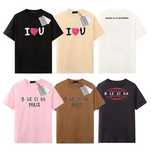 Дизайнерская футболка футболка роскошная бренда Ba Tshirts Mens Womens с коротким рукавом летние рукавы летние причинные футболки