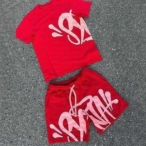 Модная буква напечатана свободная топ с короткими рукавами для уличных хип-хоп мужские и женские футболки и шорты