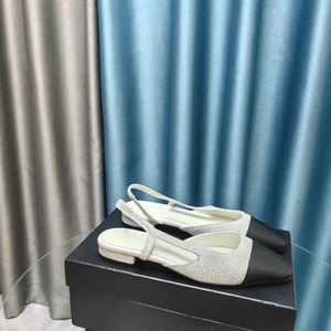Дизайнерские сандалии роскошные классические круглые носки кожаные твидовые высококачественные плоские каблуки удобная кавалевая офисная обувь балетная танцевальная обувь