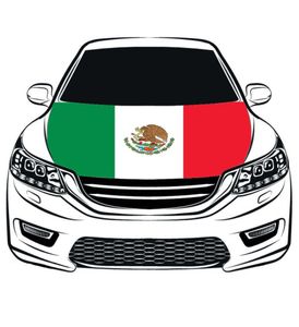 México nacional de bandeira capa de capuz de bandeira 33x5ft 100polesterengine elástico
